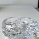 Élégant Vide poche/Cendrier forme florale organique. En cristal. Style Charles Schneider. Diam 12 cm