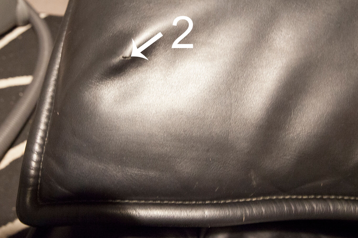 Leather sofa model "Veranda" Vico Magistretti for Cassina