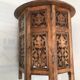 Exotic wooden coffee table carved molding