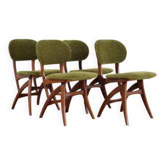 Mid-century danish teak dining chairs, 1960s, set of 4