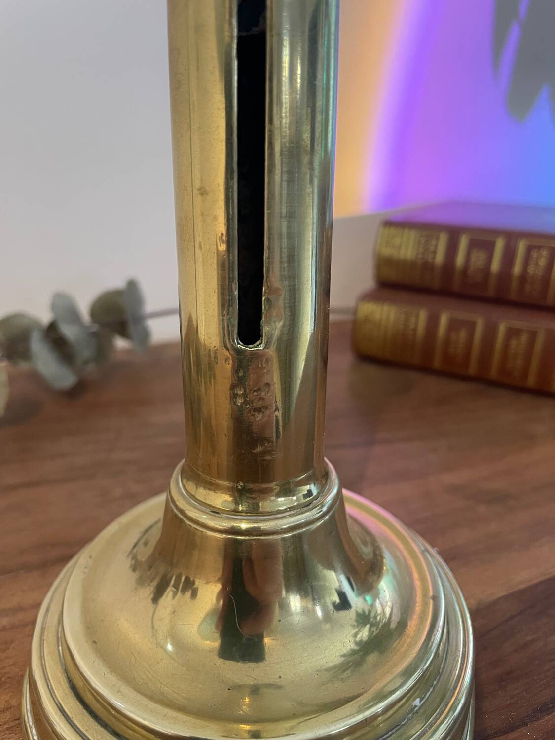 Vintage brass candle holder