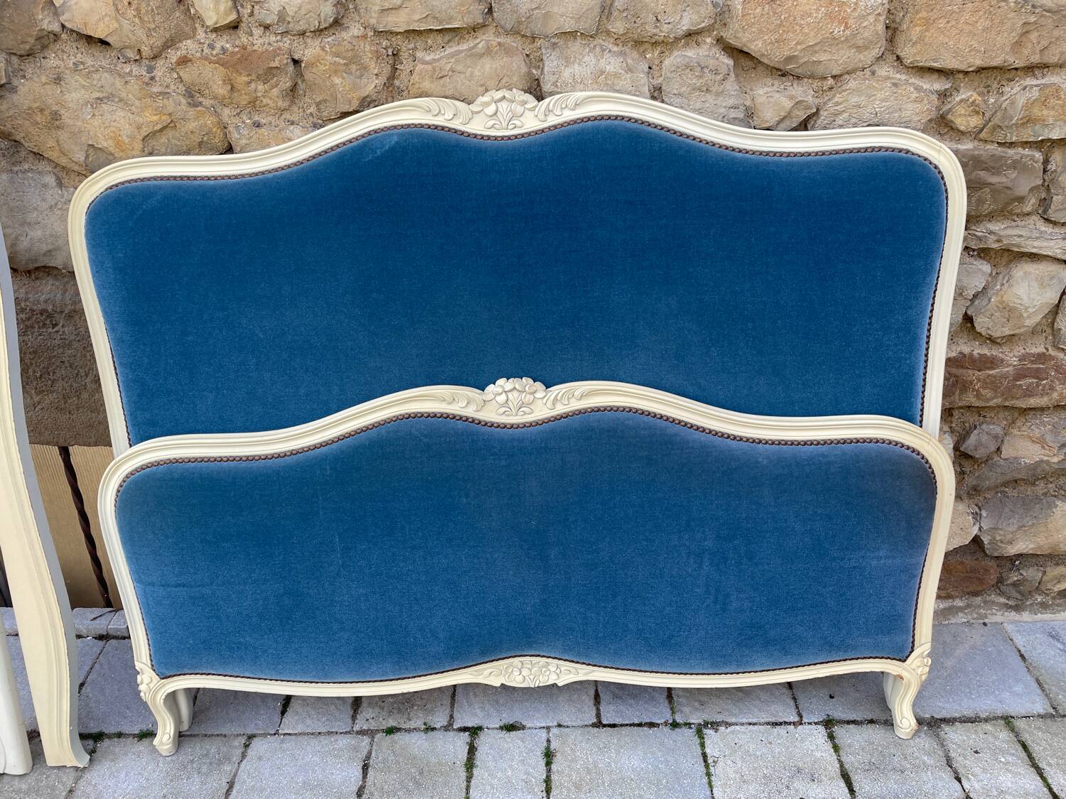 Louis XV upholstered bed