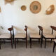 6 vintage Scandinavian teak chairs by Dyrlund