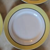 Six vintage dinner plates