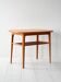 1960s Scandinavian oak coffee table with slatted shelf