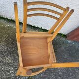 Serie de 3 chaises bistrot 1950
