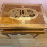 Louis XV style table in cherry wood
