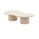 Customizable Handmade Sculptural Plaster Coffee Table, Organic shape, O150
