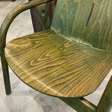 Fauteuil de salon baumann lounge vert vintage années 70