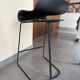 4 tabourets design BCN noirs