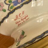 Porcelain and brass lamp base H 41cm