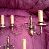 3 double brass appliques
