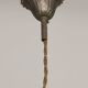 Vintage Patinated Bronze Figural Pendant Lamp