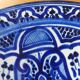 Large Moroccan dish or terracotta bowl, 42 cm diameter