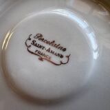 12 Saint-Amand porcelain saucers