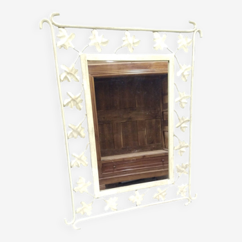 Wrought iron mirror with Provencal patina 89x69