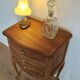 Louis XV style wooden bedside chest of drawers