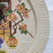 Plat décor Geishas faïence anglaise Bretby