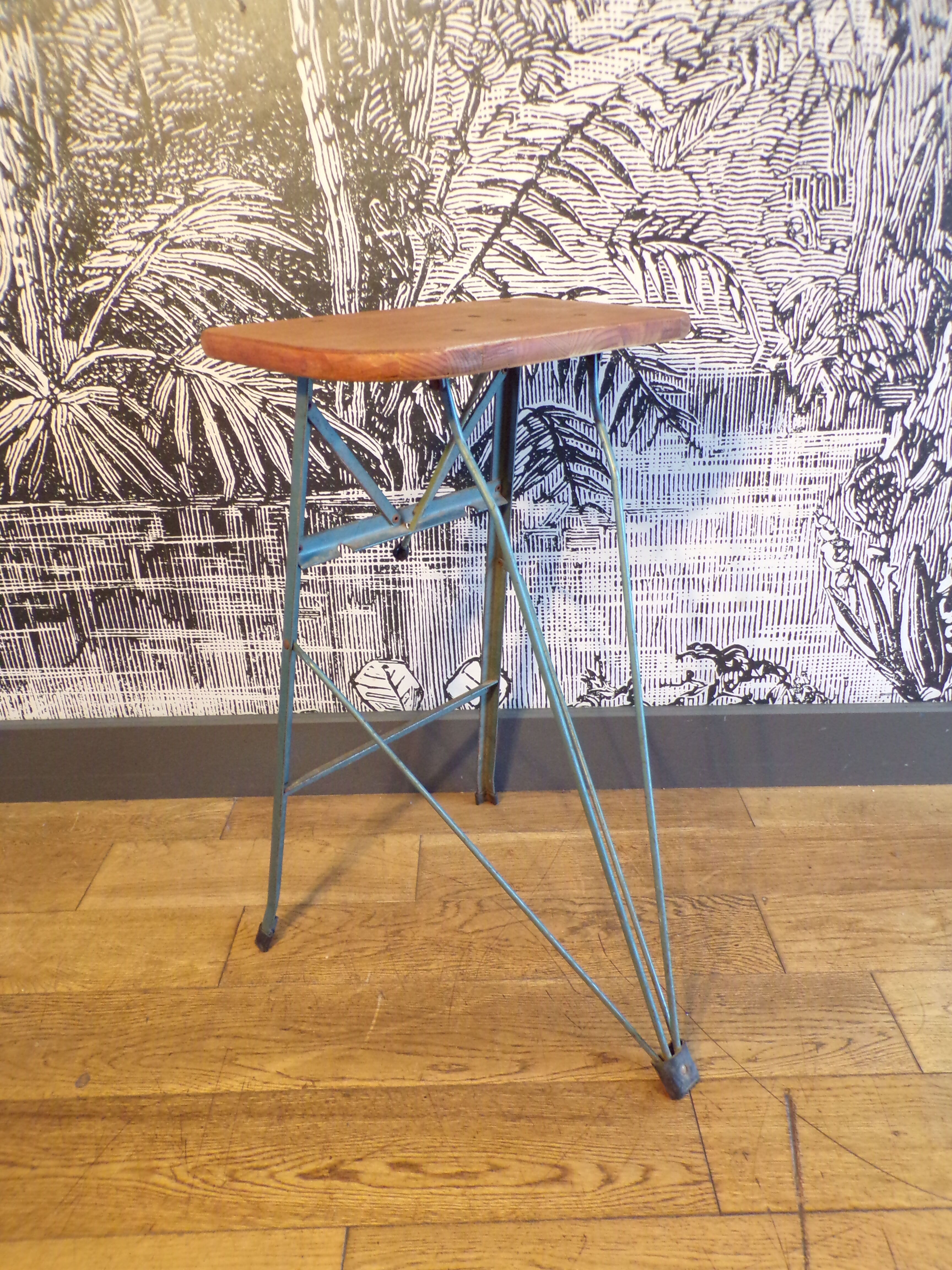 Vintage dragonfly folding stool