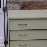Renovated vintage Scandinavian chest of drawers – Lizard Green Pure & Paint