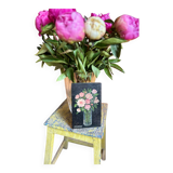 Small oil on panel Flowers
