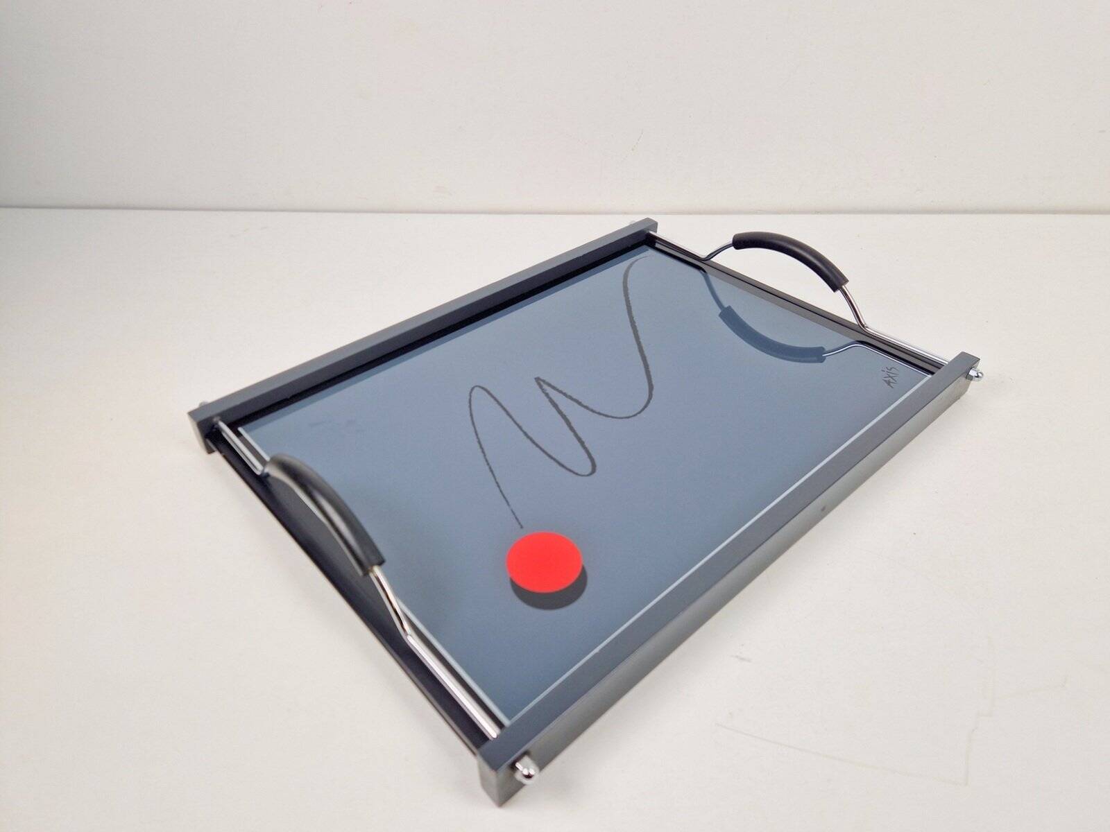 Vintage Postmodern Abstract Tray from Axis, Paris, 1980s