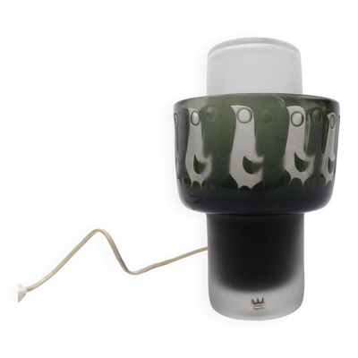 Lampe scandinave en verre Hans-Ove Sandeberg pour Kosta Boda 1969