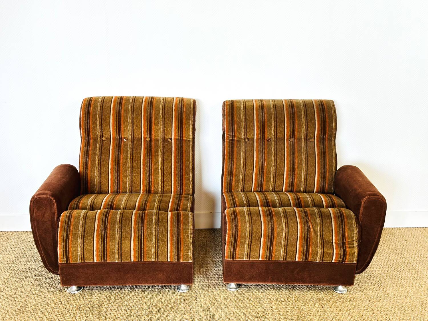Vintage 1970s modular sofa set