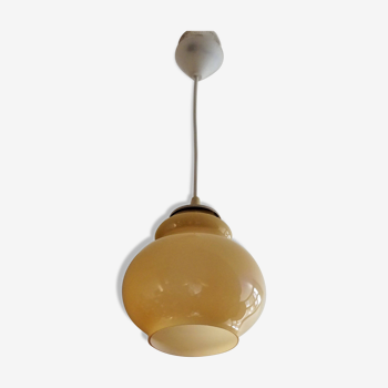 1970 glass globe ochre