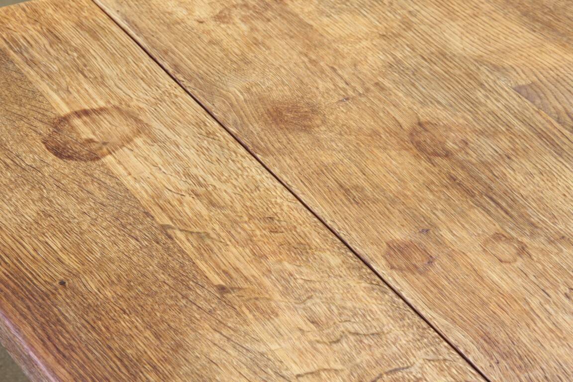 1960s mid-century brutalist Danish coffee table in oak attributed to Kjærnulf