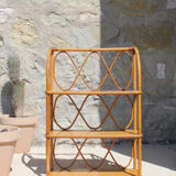 Etagère rotin vintage
