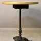 Bistro table with cast iron base