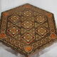 Oriental marquetry side table of the 1970s