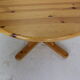 Round Solid Pinewood Dinning Table, 1970's Denmark