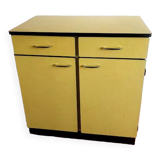 Lemon yellow formica sideboard 1960
