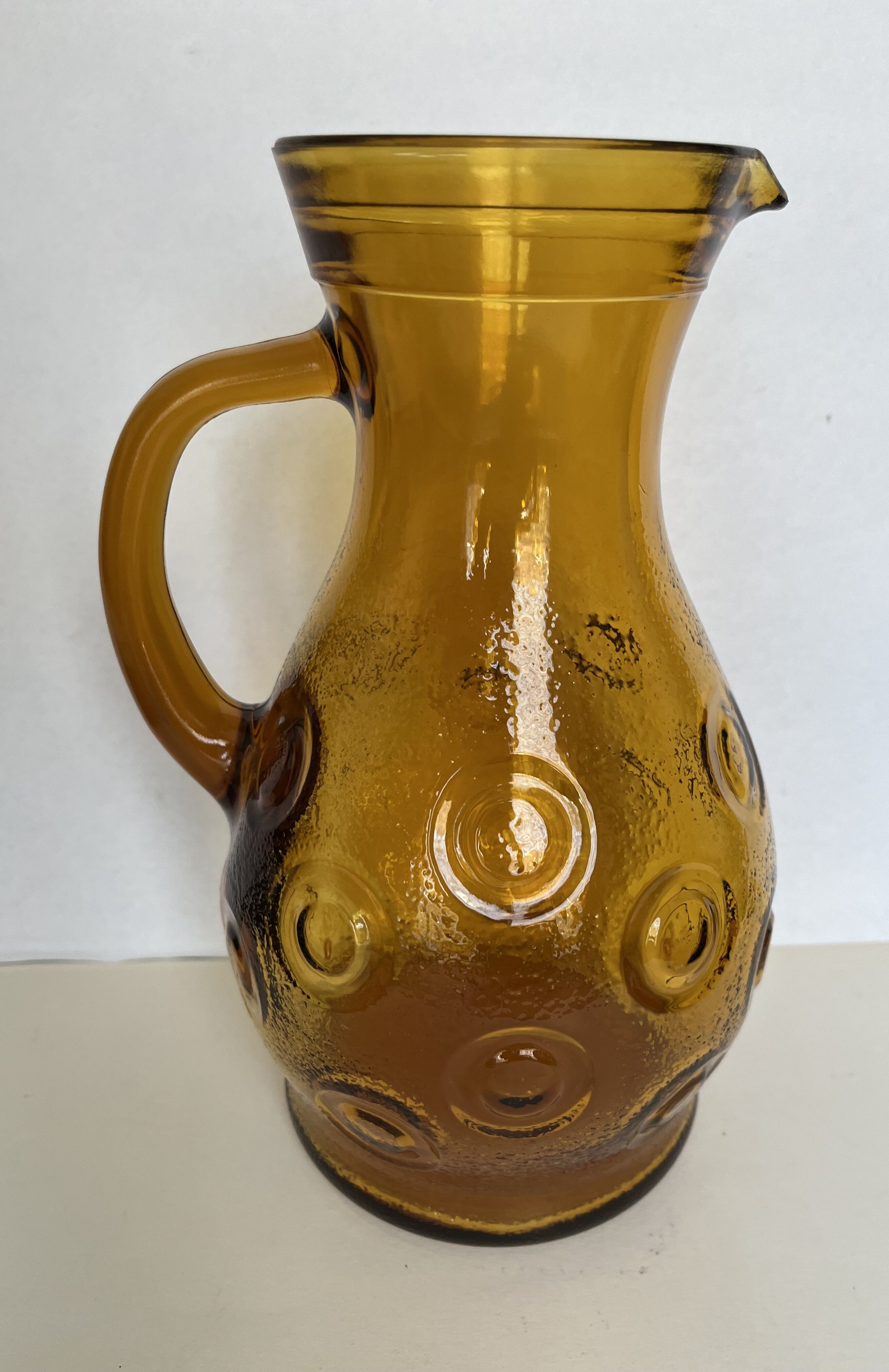 Smoked glass pitcher