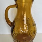 Smoked glass pitcher