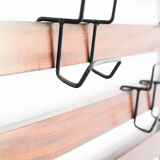 Rosewood bench set with rack Italia 1970s