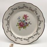 6 flat plates "Digoin Sarreguemines" model Arabesques