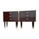 Pairs of old bedside tables from the 1960s and 70s.