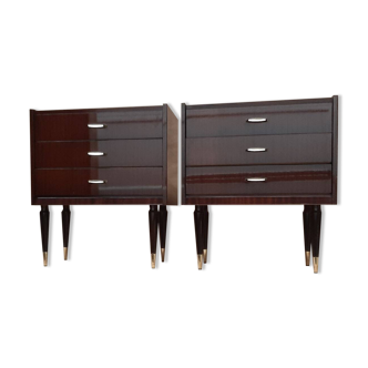 Paires de  chevets des années 1960-70