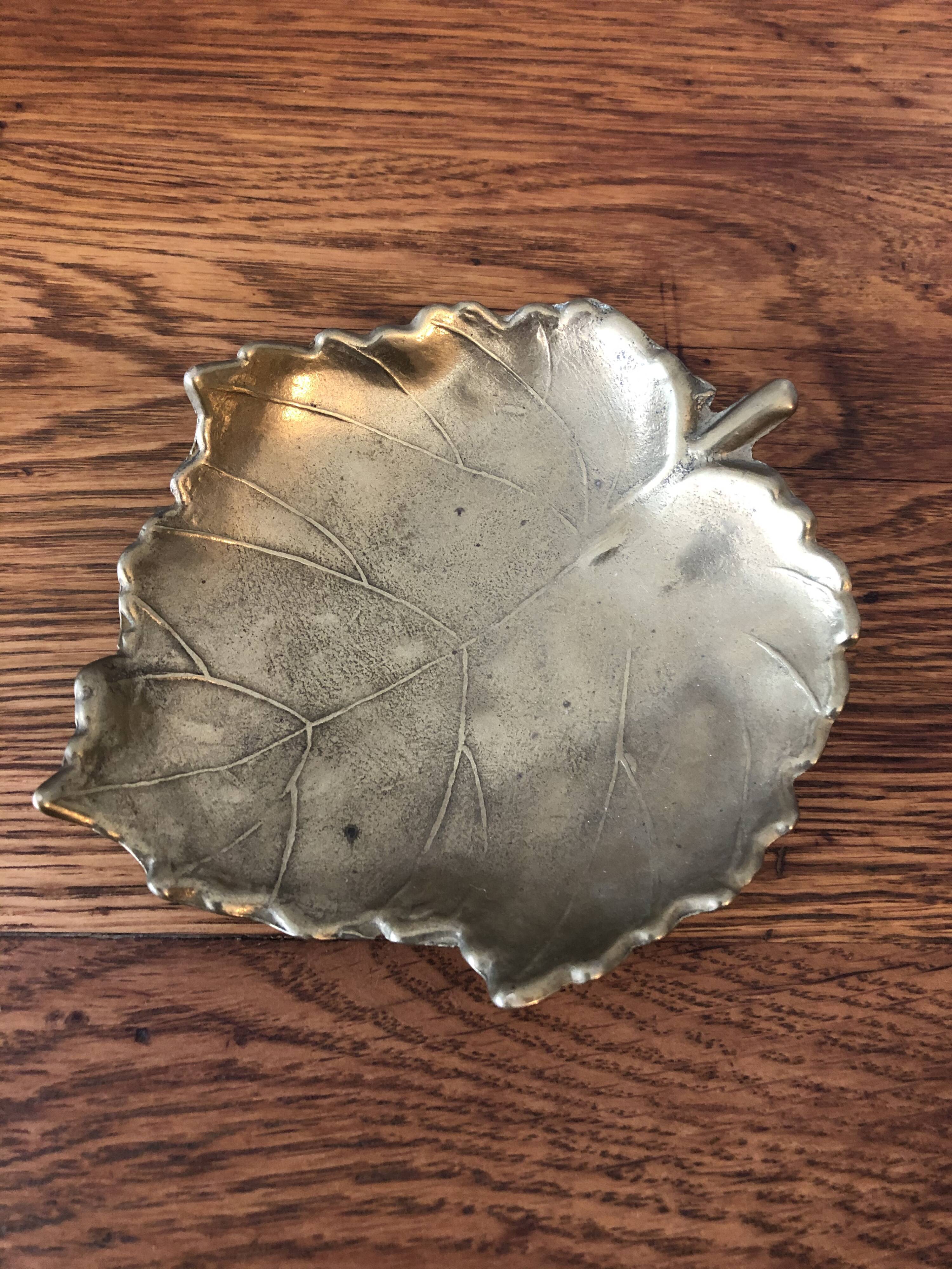 Old brass trinket bowl