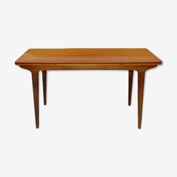 Table de salle à manger vintage scandinave teck 1960