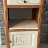 Art Deco bedside, grey marble