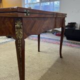 19th century floral marquetry games table