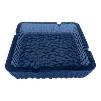 Large Holophane smoked glass ashtray