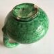 Green glazed ceramic pitcher, marius giuge at vallauris 50's