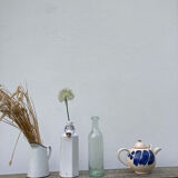 Teapot in blue and beige Japanese stoneware