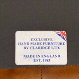 Original English Chesterfield 3-Seater Sofa – Handcrafted Brown Leather