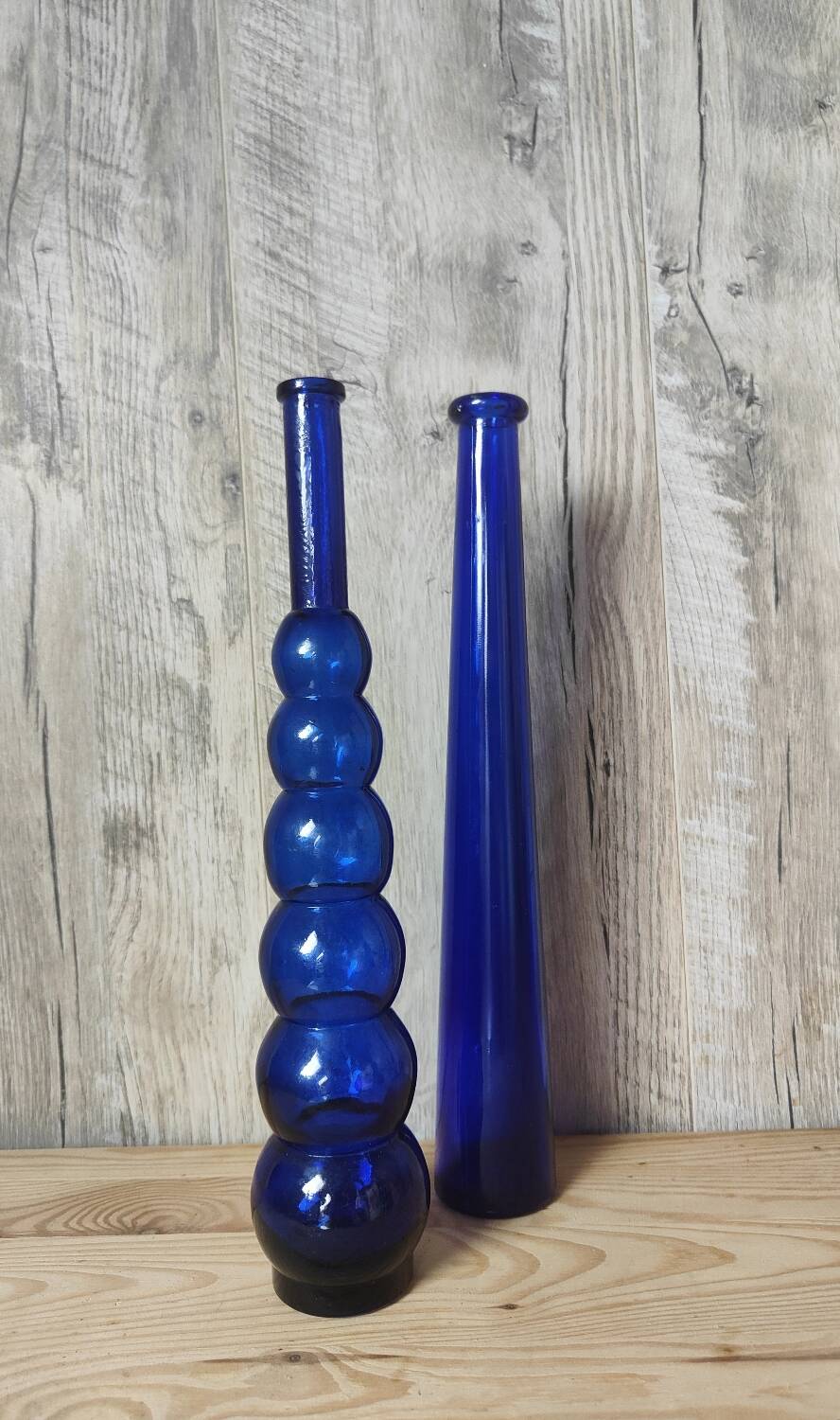 Soliflores verre ondulé et lisse